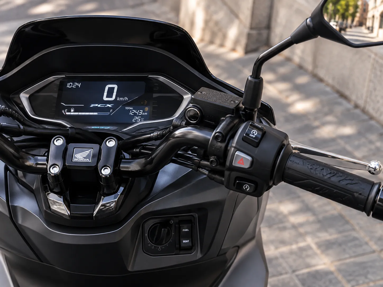 Honda PCX125 scooter detail