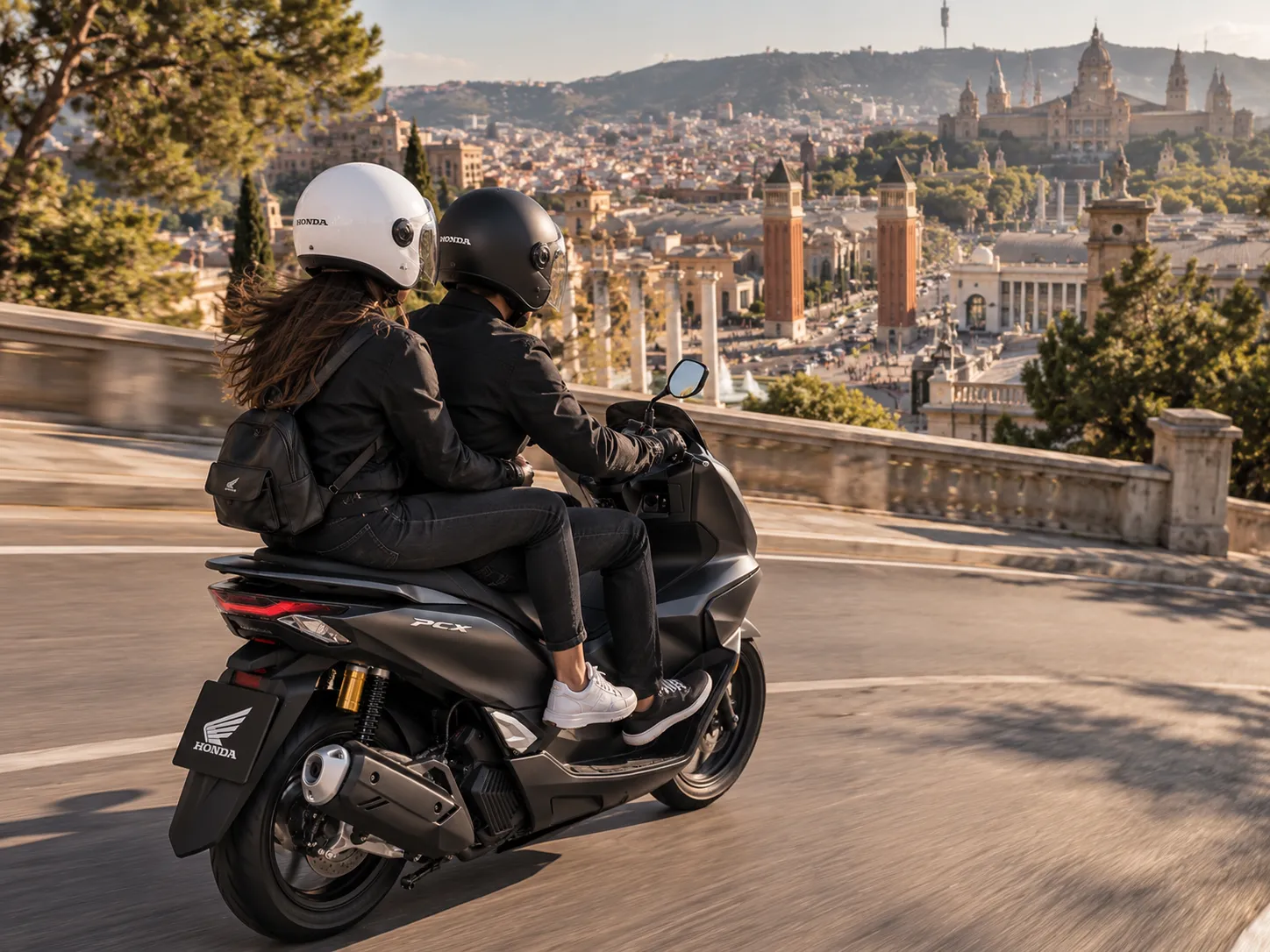 Honda PCX125 scooter available for rent in Barcelona