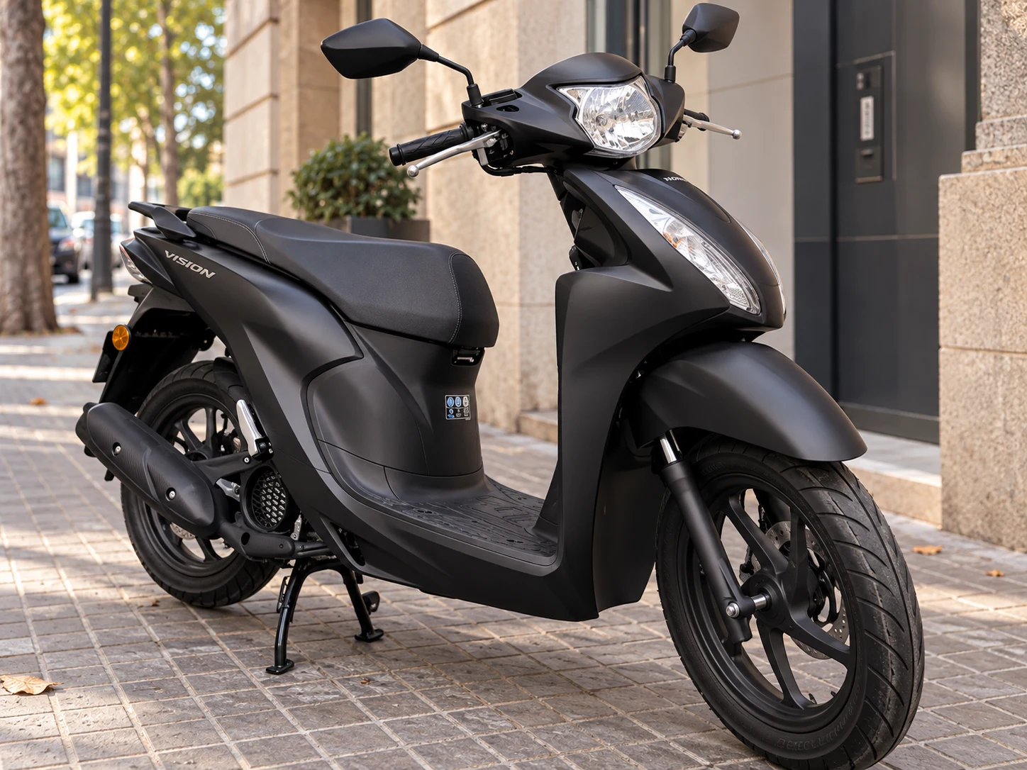 Honda Vision handlebar and controls