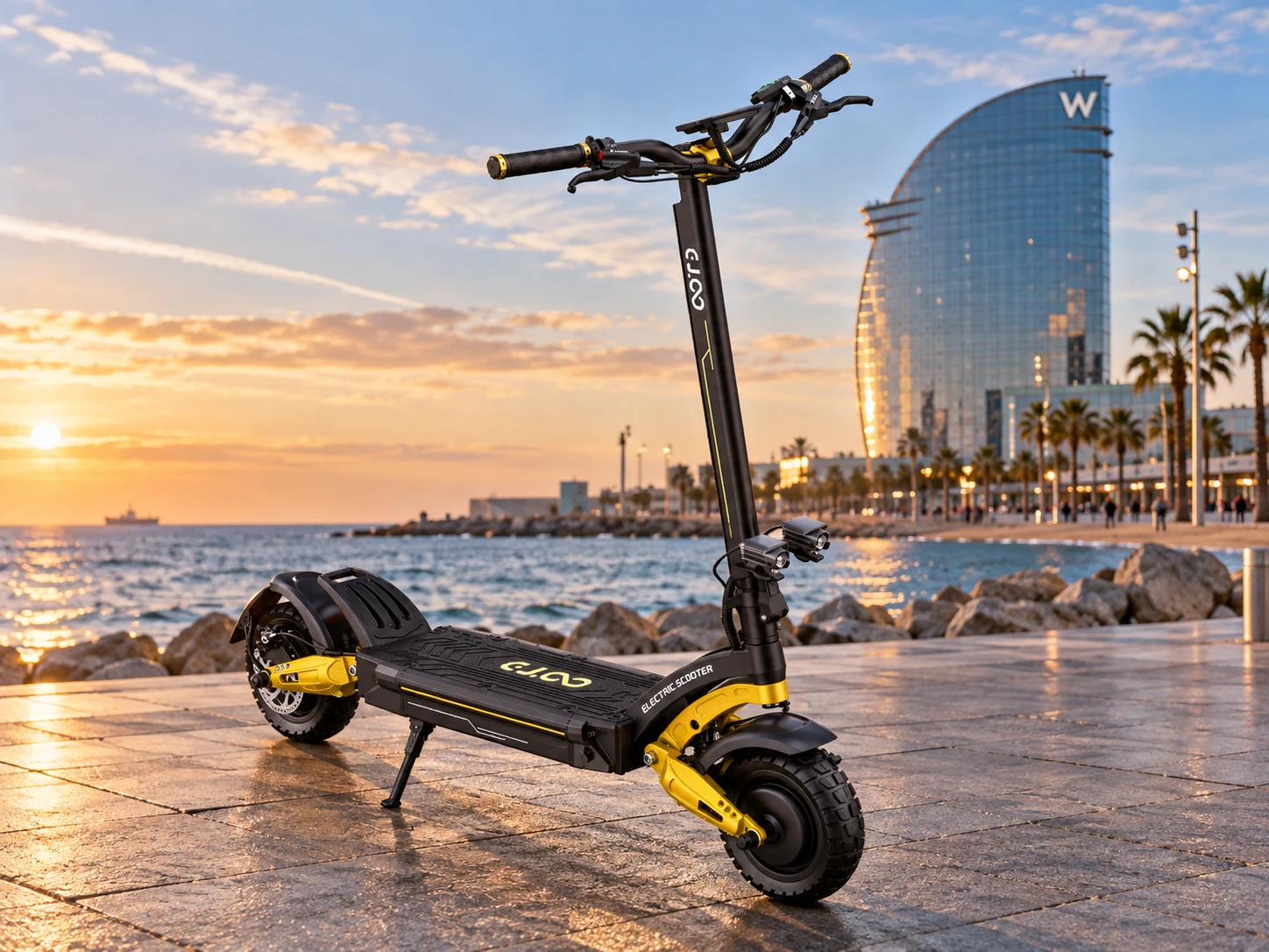 OOTD electric scooter available for rental in Barcelona