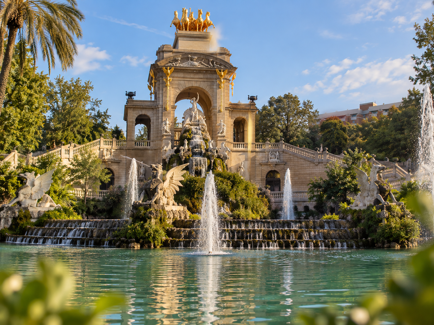 Barcelona skyline with the Sagrada Familia and city landmarks